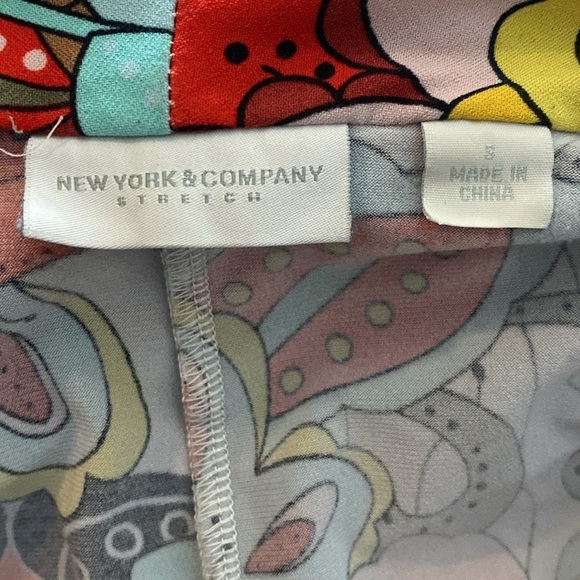 New York & Company Floral Sleeveless Maxi Dress Red and Multicolor size S - Picture 7 of 12